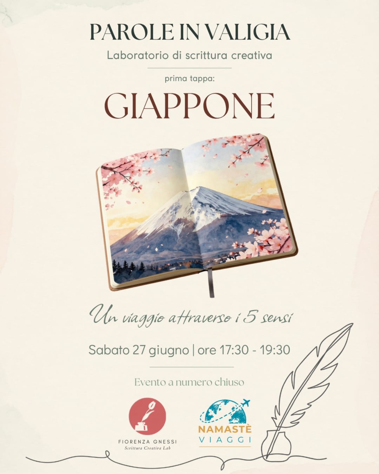 Parole in Valigia, laboratorio di scrittura creativa ispirato al Giappone